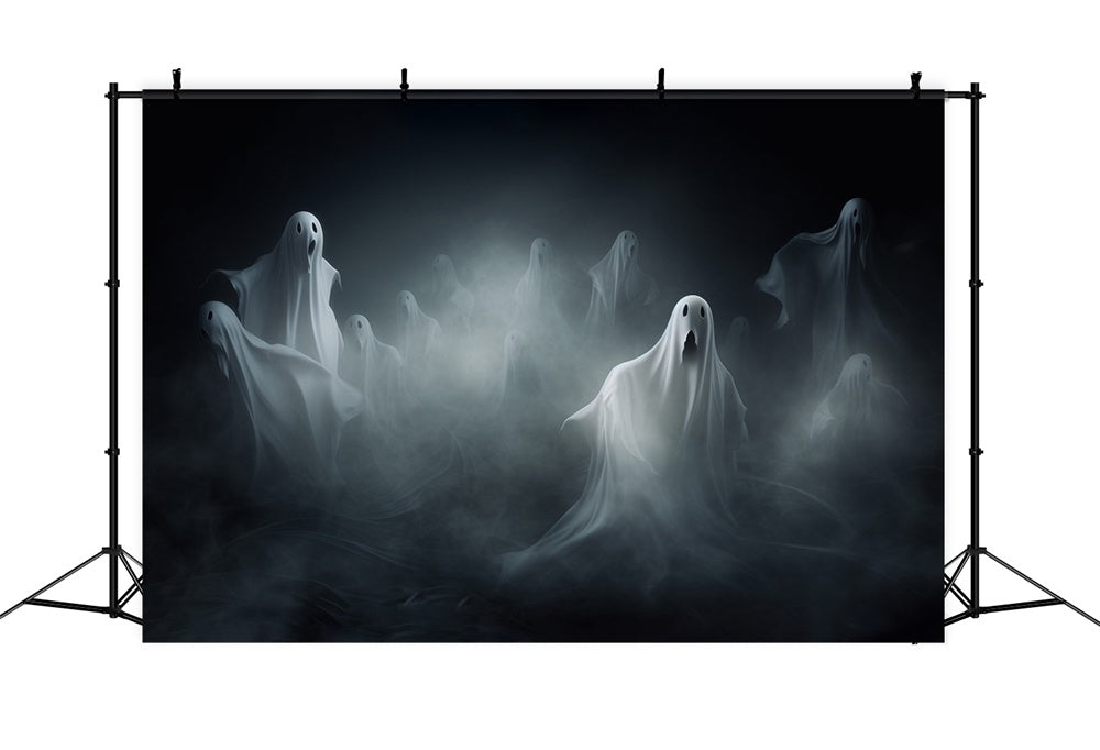 Sfondo Fotografico Di Fantasmi Galleggianti Di Halloween Horror RR7-478
