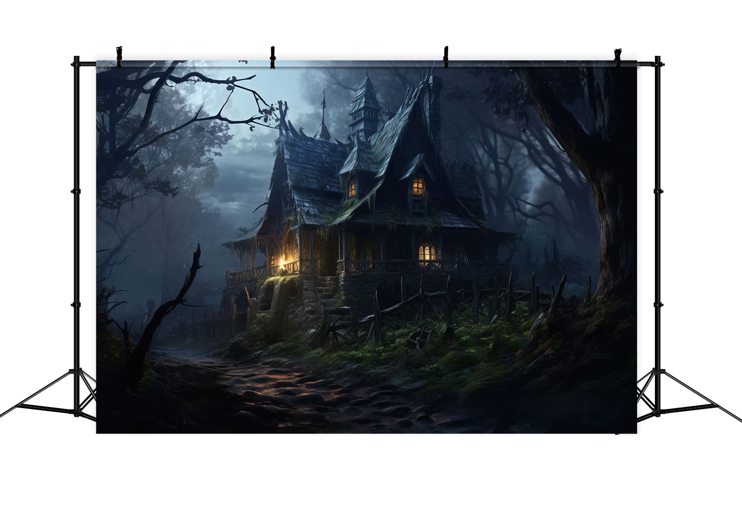 Sfondo Fotografico Della Casa Della Strega Di Halloween RR7-50