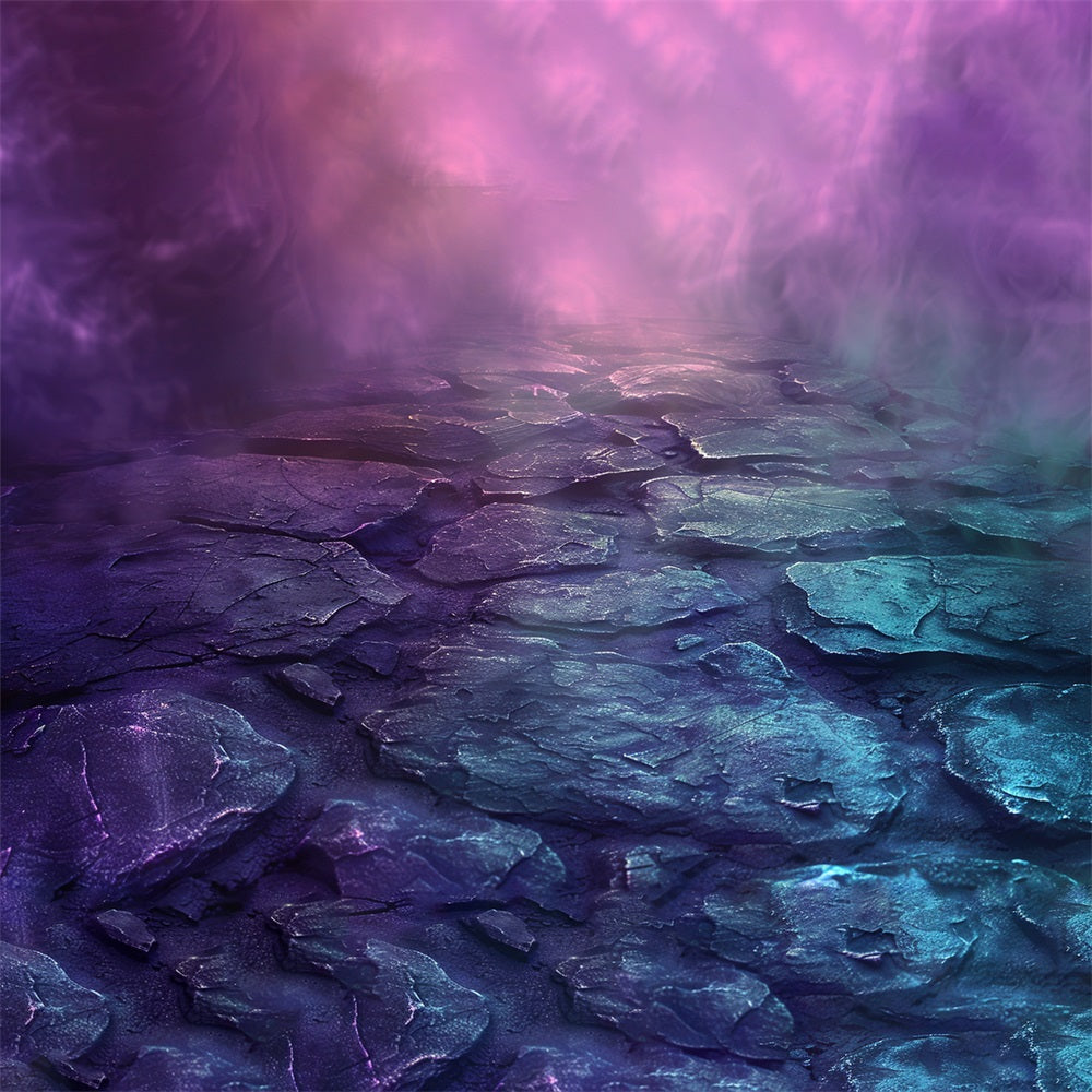 Sfondo Del Pavimento Incantato Del Sentiero Di Pietra Del Crepuscolo RR7-557