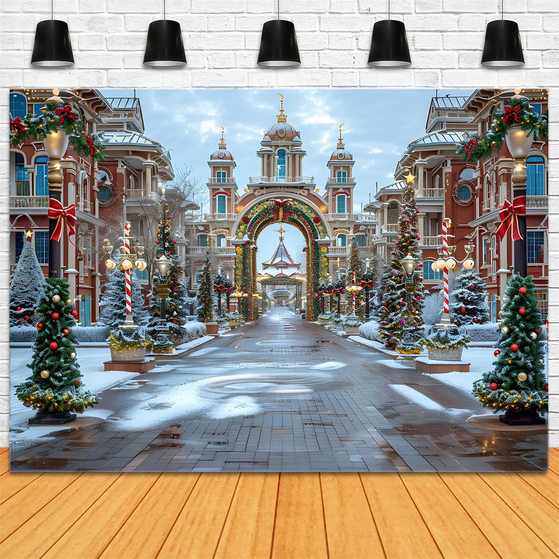 Sfondo Natalizio Del Grand Boulevard Wonderland RR7-569
