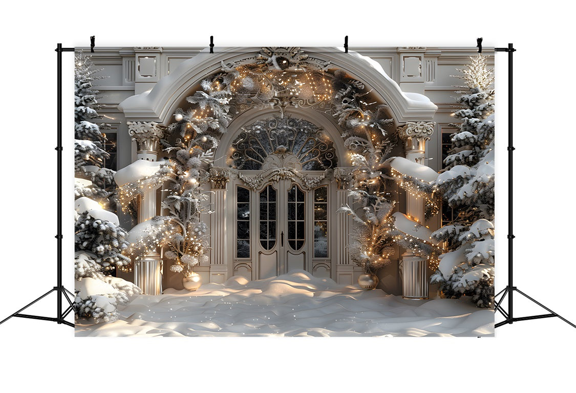 Sfondo Del Paese Delle Meraviglie Del Grande Ingresso Di Natale RR7-590