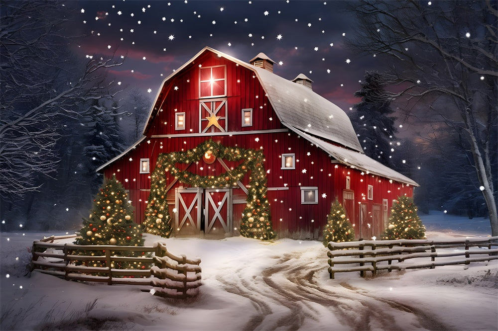Scintillio Inizia Sullo Sfondo Della Casa Sull'Albero Di Natale RR7-874