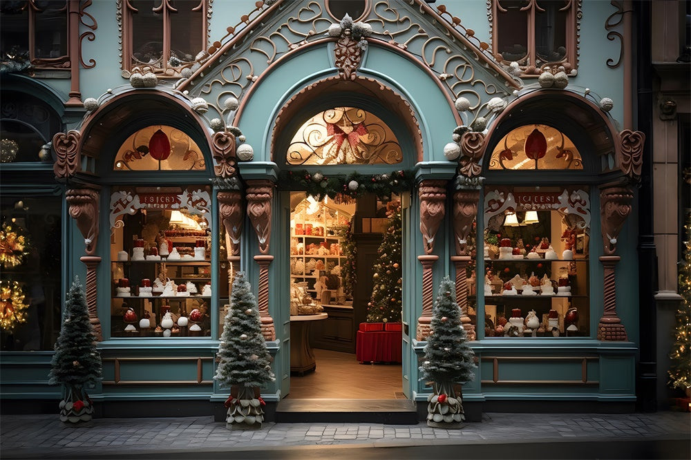 Sfondo Fotografico Per La Pasticceria Dell'Albero Di Natale RR7-879