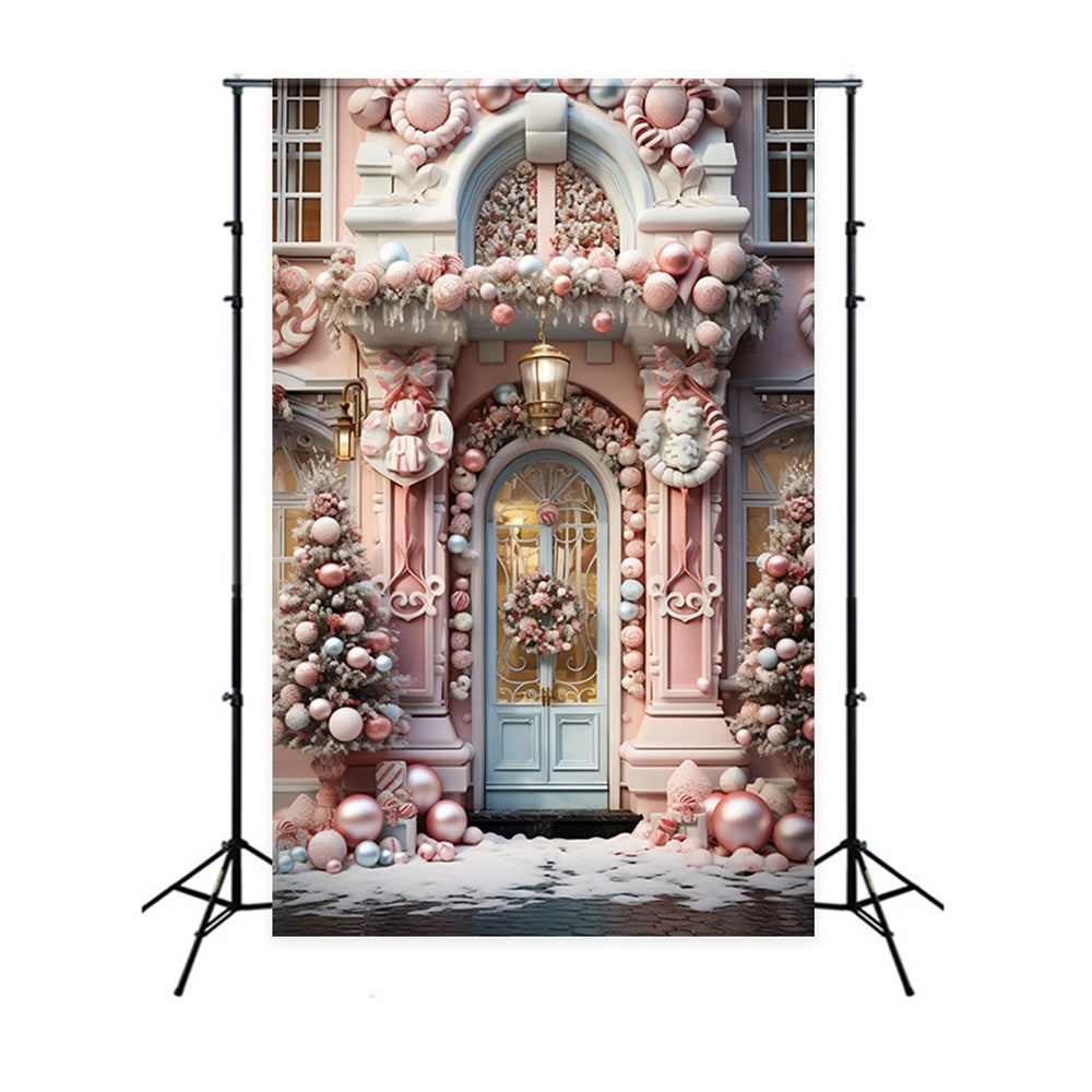 Sfondo Natalizio Stravagante Candyland Doorway RR8-190