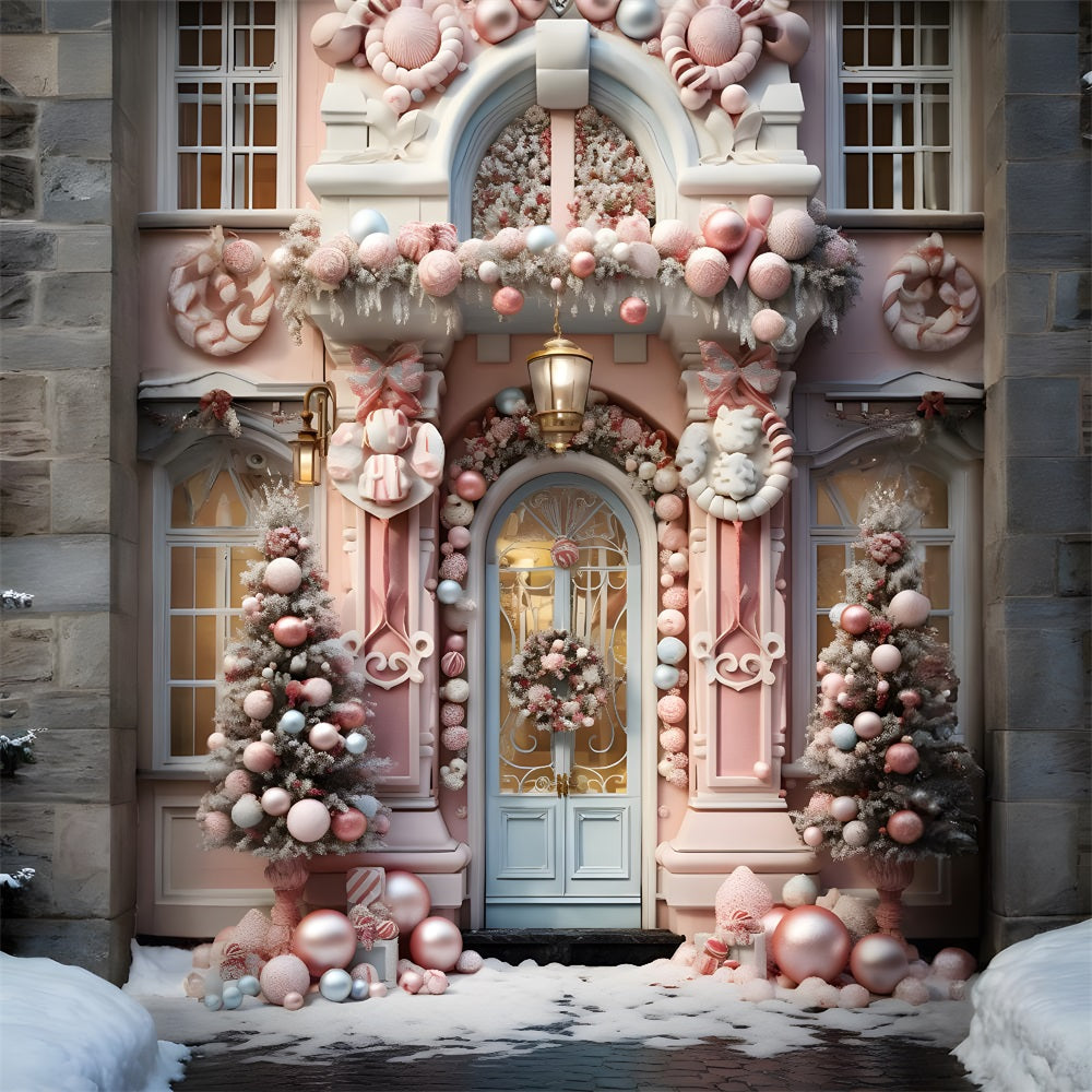 Sfondo Natalizio Stravagante Candyland Doorway RR8-190