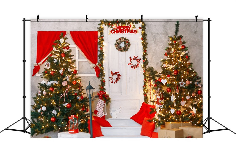 Sfondo Decorativo Per L'Atmosfera Di Buon Natale RR8-221