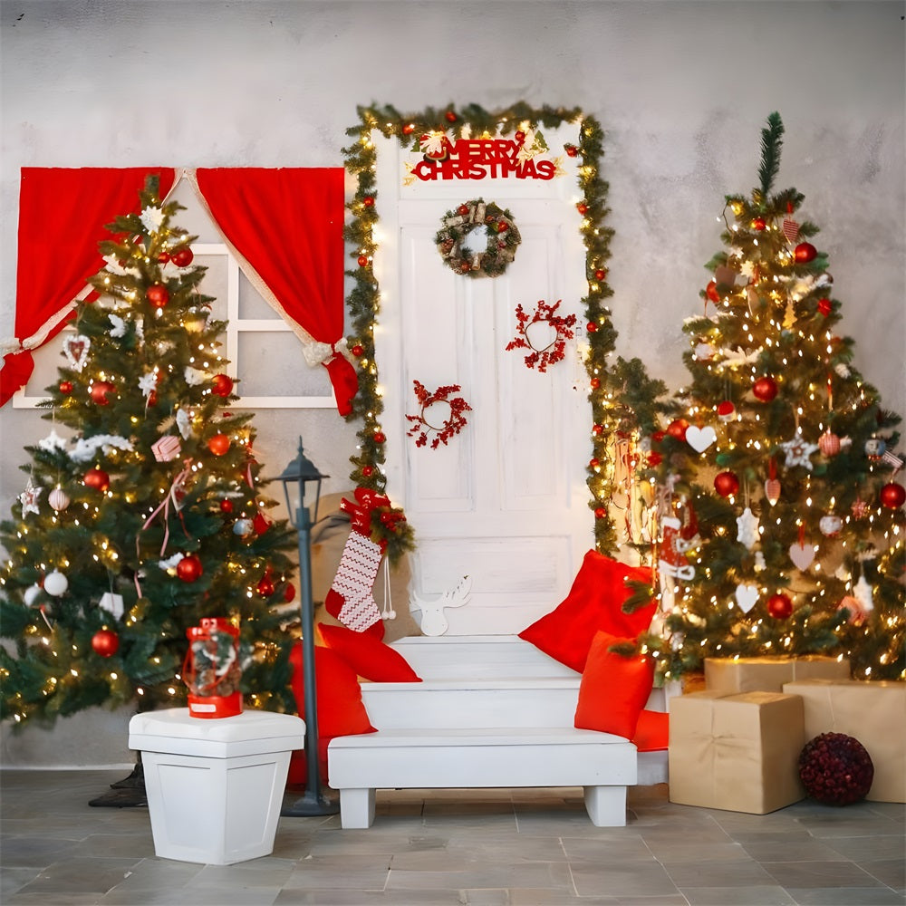Sfondo Decorativo Per L'Atmosfera Di Buon Natale RR8-221