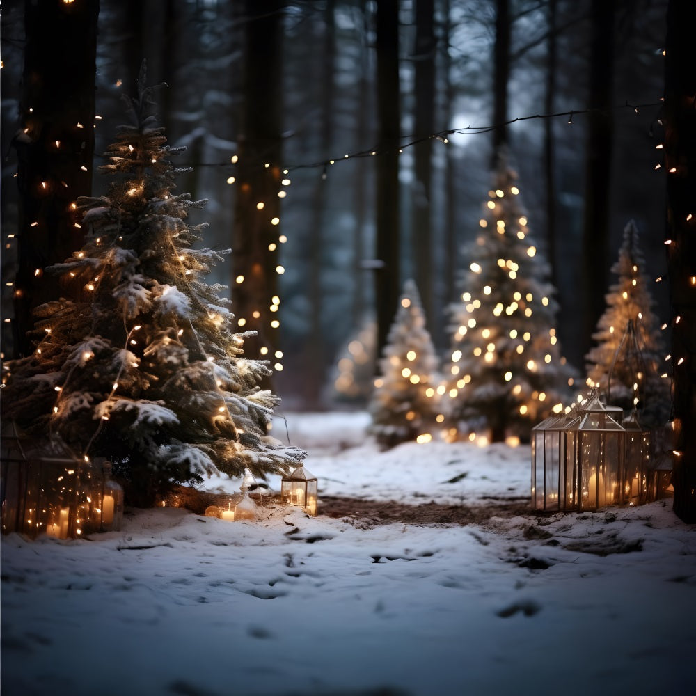 Sfondo Natalizio Elegante Albero In Oro Bianco RR8-269