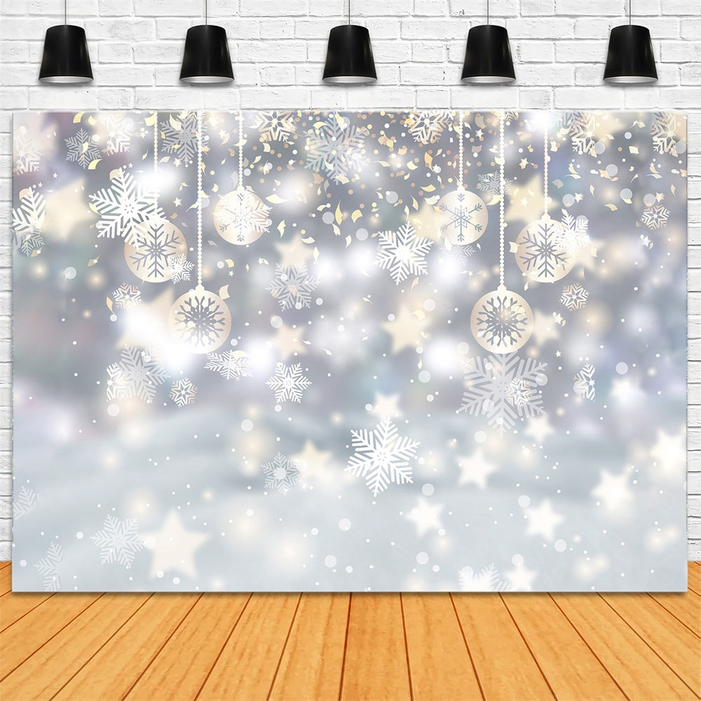 Sfondo Di Decorazione Stella Fiocco Di Neve Di Natale RR8-275