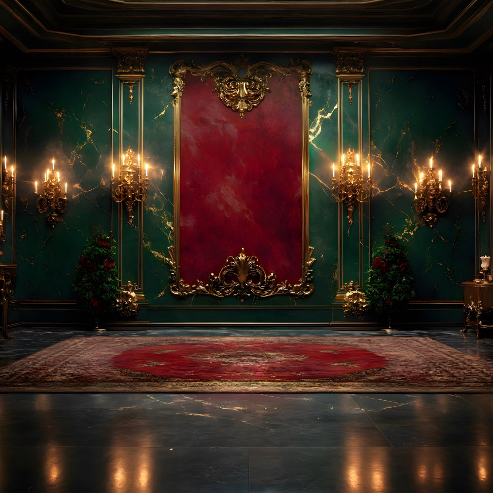 Elegante Sfondo Fotografico Da Parete Natalizio RR8-351