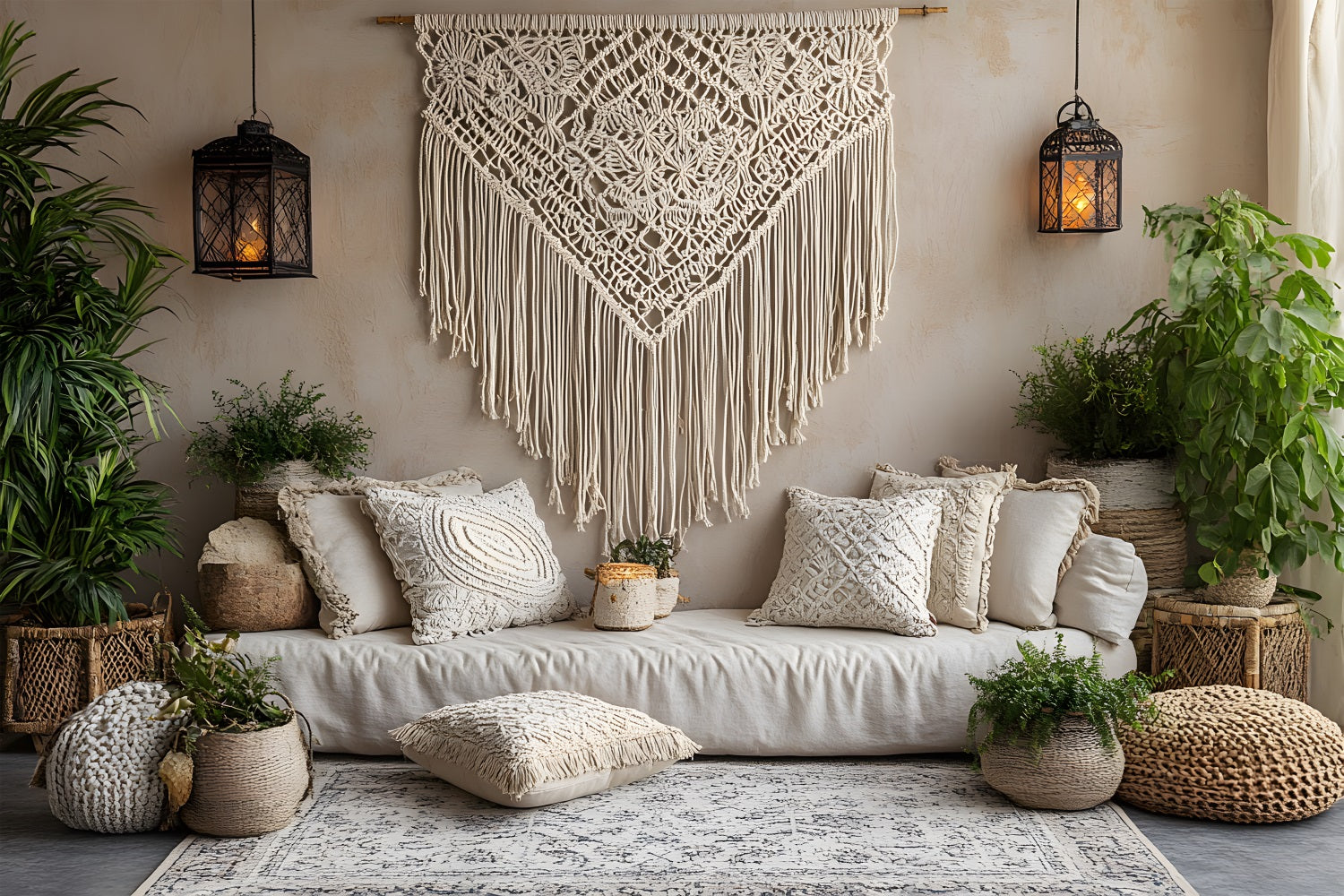 Fondale Lounge Boho Chic Macrame RR8-475