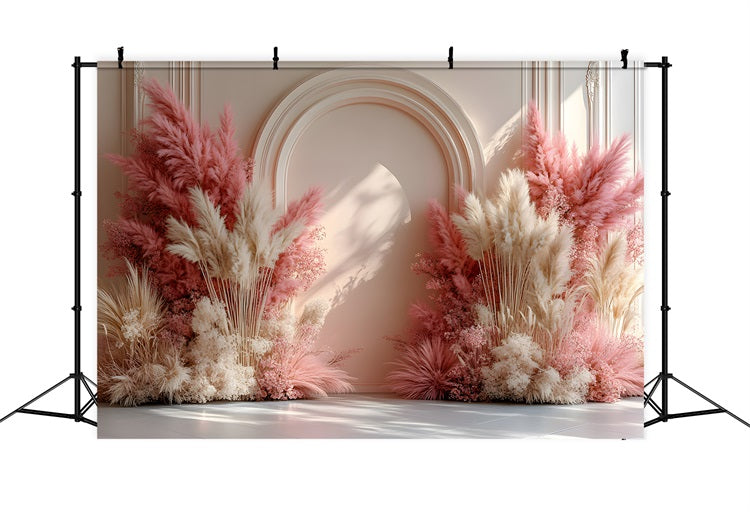 Sfondo Di Arco Nuziale Bohemien Con Sfumature Di Tramonto RR8-492