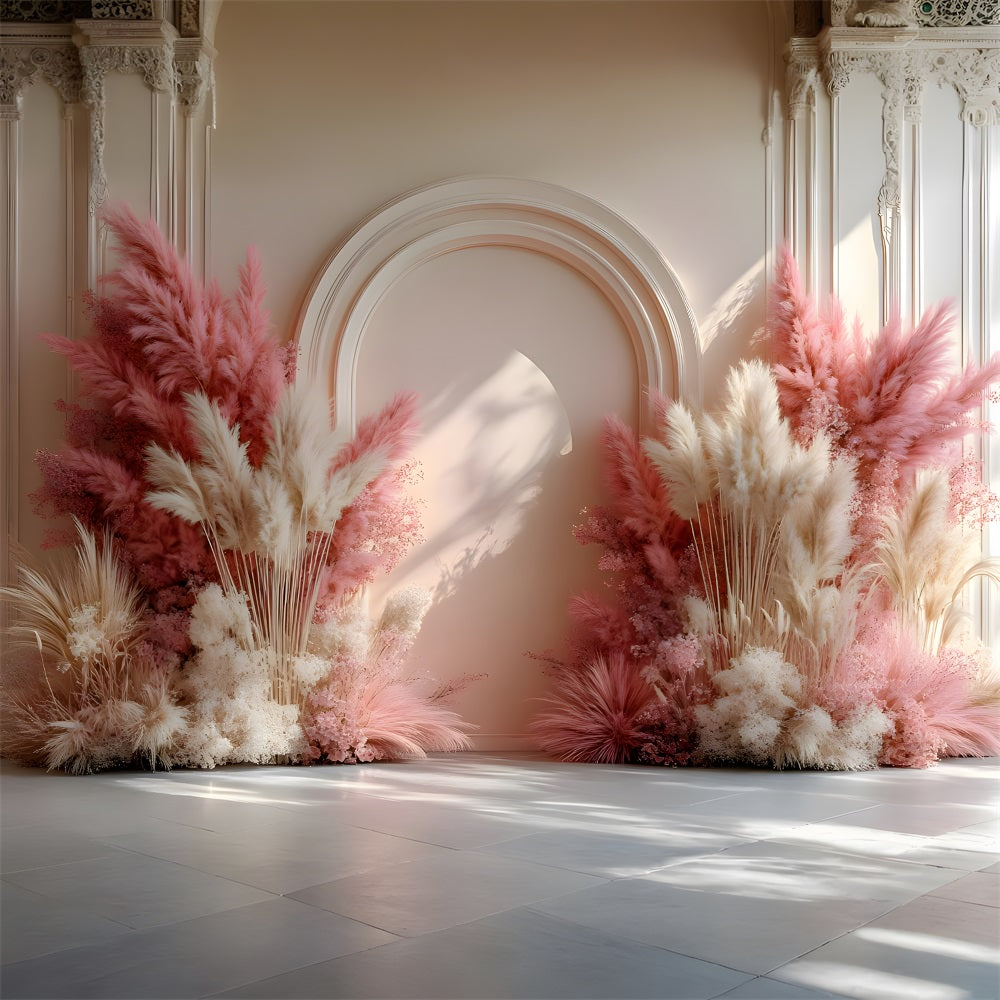 Sfondo Di Arco Nuziale Bohemien Con Sfumature Di Tramonto RR8-492