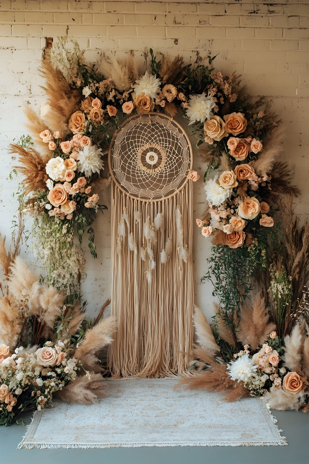 Sfondo Naturale Per Salotto Boho Chic RR8-513