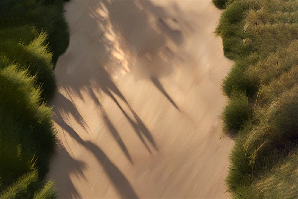 Fondale Per Pavimento In Tessuto Di Sabbia E Erba Del Deserto RR8-589