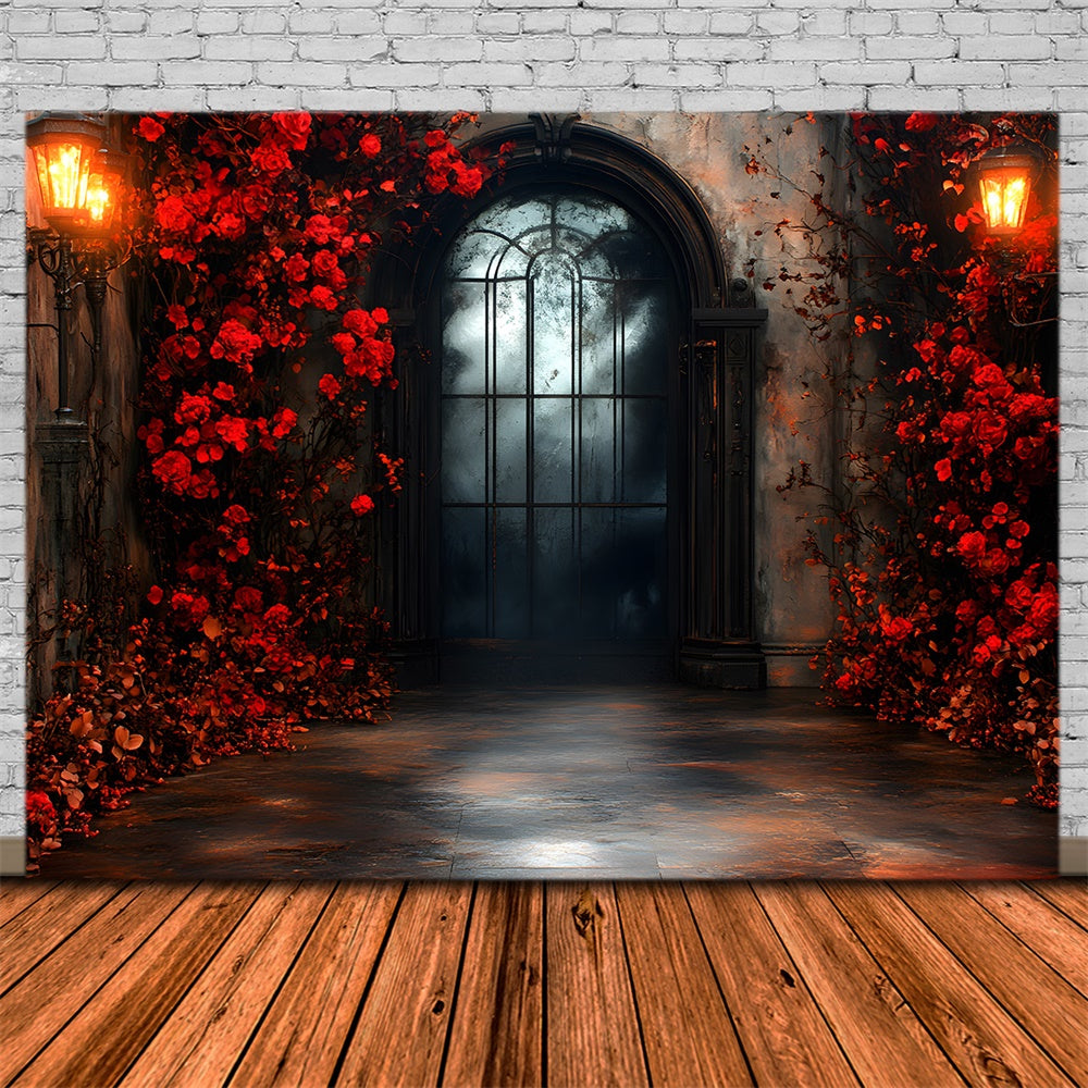 Sfondo Di Fiori Rossi Di Halloween Gateway To Hell RR9-116