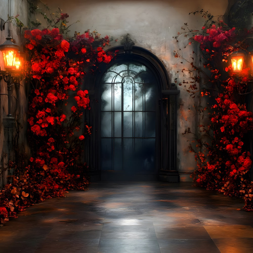 Sfondo Di Fiori Rossi Di Halloween Gateway To Hell RR9-116