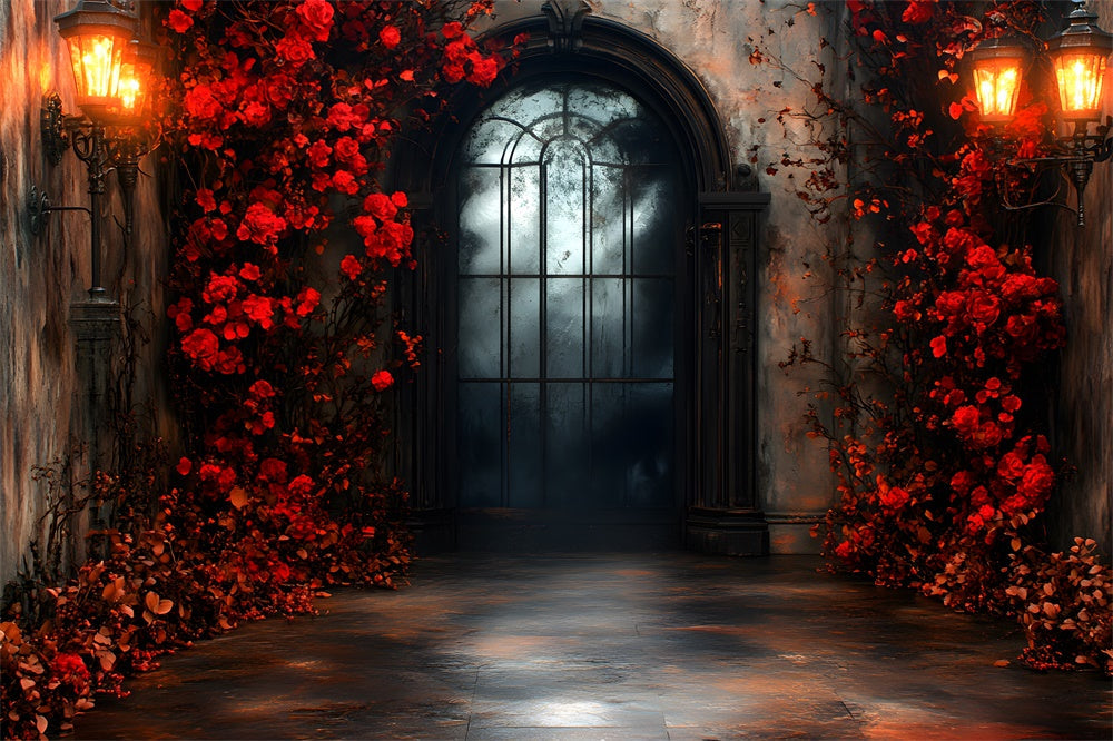 Sfondo Di Fiori Rossi Di Halloween Gateway To Hell RR9-116