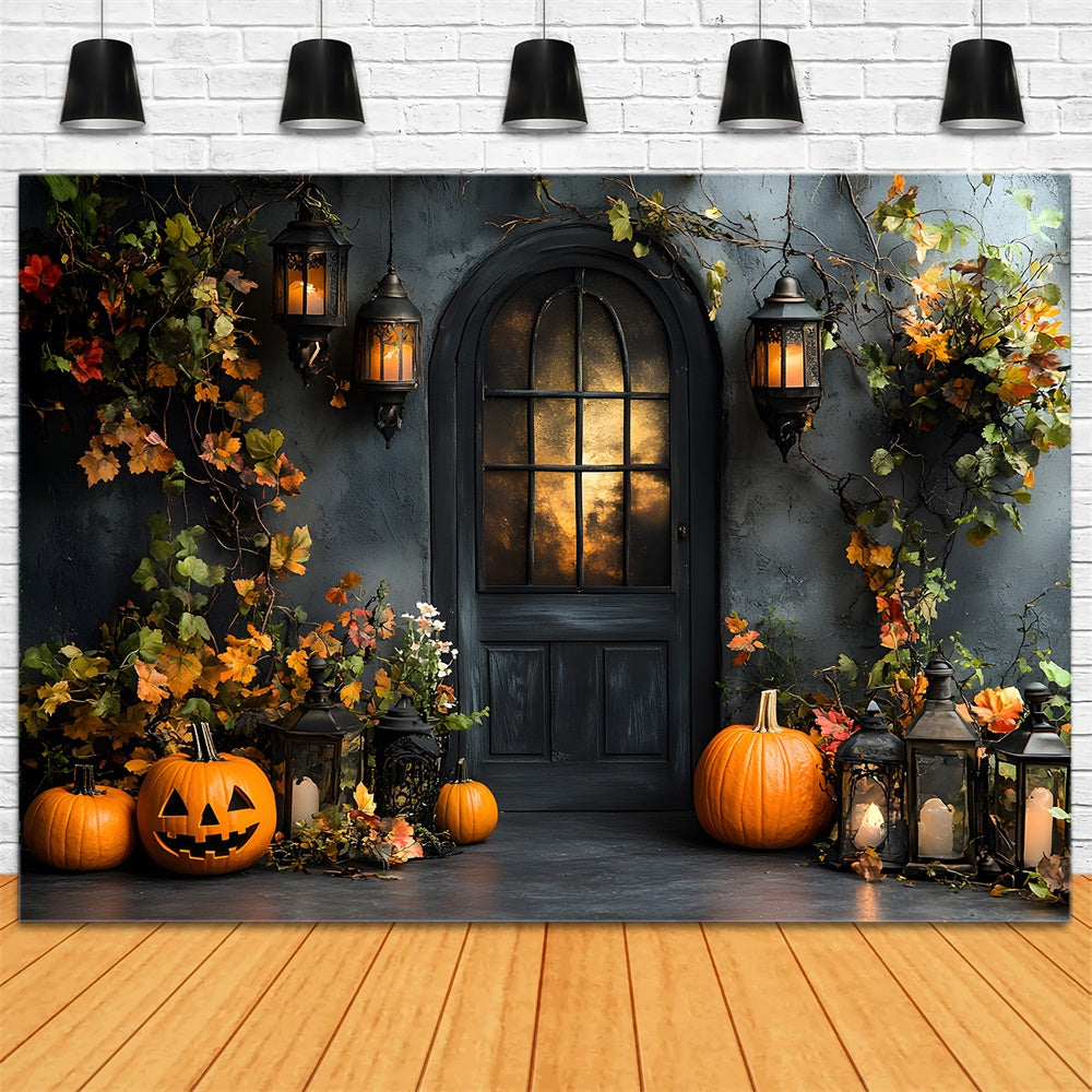Sfondo Autunnale Con Zucche Per Porta A Muro Retro RR9-20