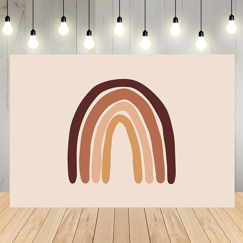 Sfondo Con Stampa Boho Rainbow Per Cabina Fotografica SH-11013