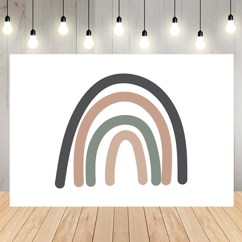 Sfondo Fotografico Cartoon Boho Arcobaleno SH-11015