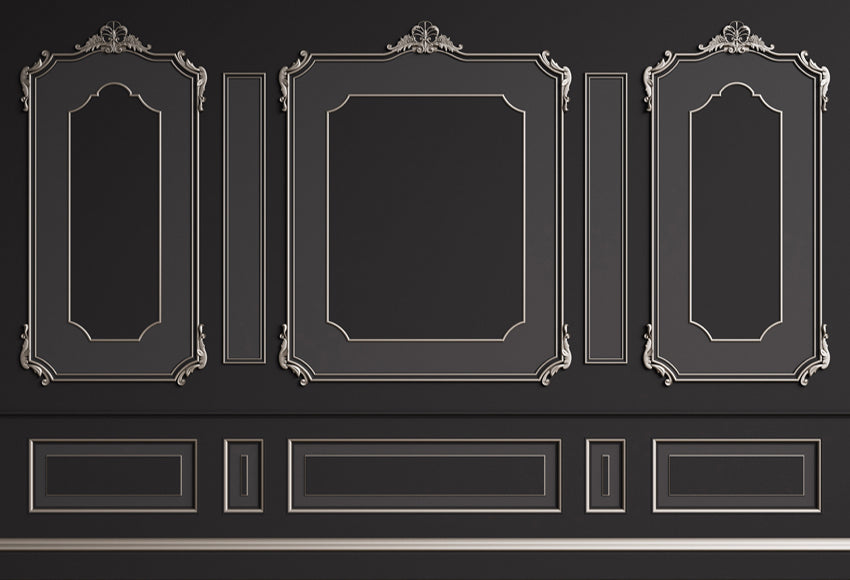 Black Grey Retro Wall Backdrop for Potography