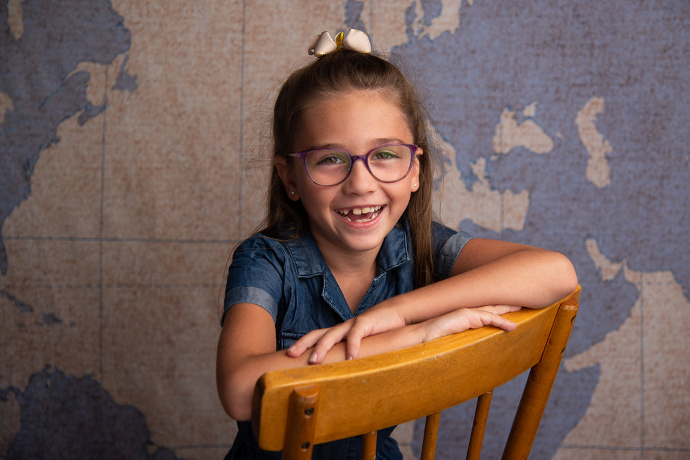 Mappa Retro Ritorno A Scuola Sfondo Per Fotografia SH-744