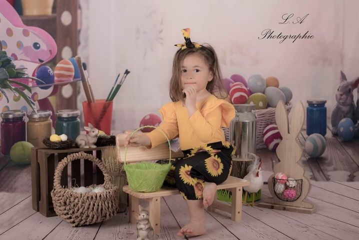 Felice Coniglietto Di Pasqua Uova Di Pasqua Photo Booth Sfondo SH088