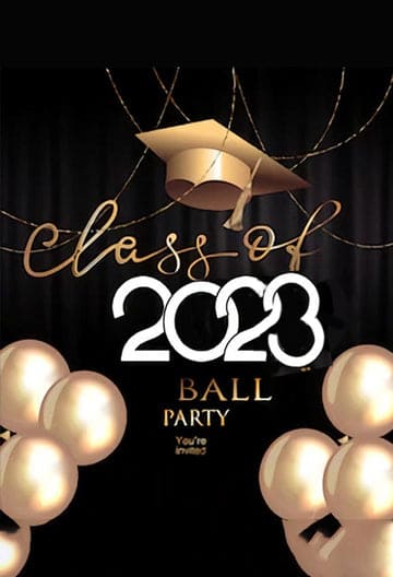 Sfondo Di Laurea Classe Del 2023 Banner Per Feste Per Fotografia SH-267
