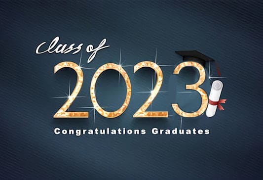 Banner Di Laurea 2023 Sfondo Fotografico Di Congratulazioni Per Laureati SH-274