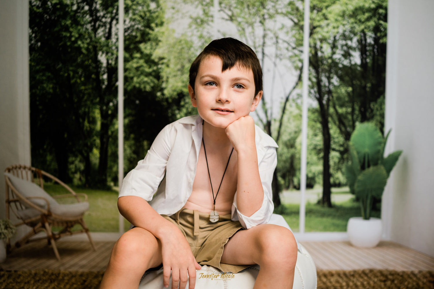 Interno Del Soggiorno Sedia Piante Pavimento In Legno Sfondo Per Riprese Video Fotografiche SH661