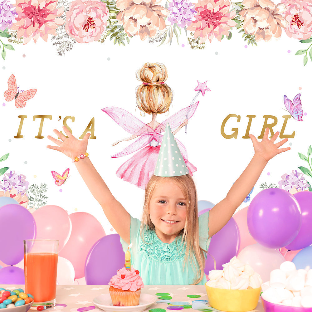 Fondale Per Rivelare Il Genere Del Fiore Della Farfalla Del Piccolo Angelo TKH1539