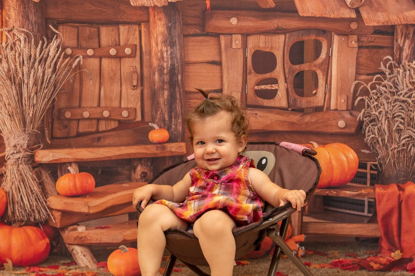 Sfondo Autunnale Con Zucche Di Halloween Per La Fotografia TKH1589