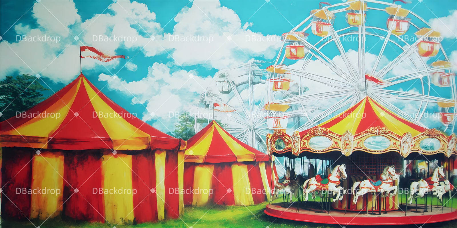 Fondale Per Palcoscenico Circense Fondale Per Spettacoli TWW511-T18