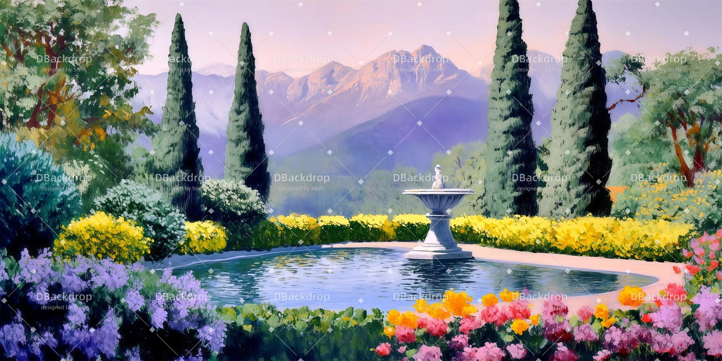 Fondali Per Danza Ville Giardini Fondali Per Teatro CSH59-T76