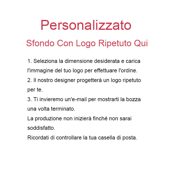 Banner Con Logo Step & Repeat Personalizzato