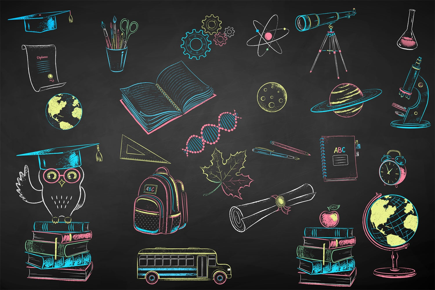 Vita Scolastica Ritorno A Scuola Sfondo Fotografico BRP7-2