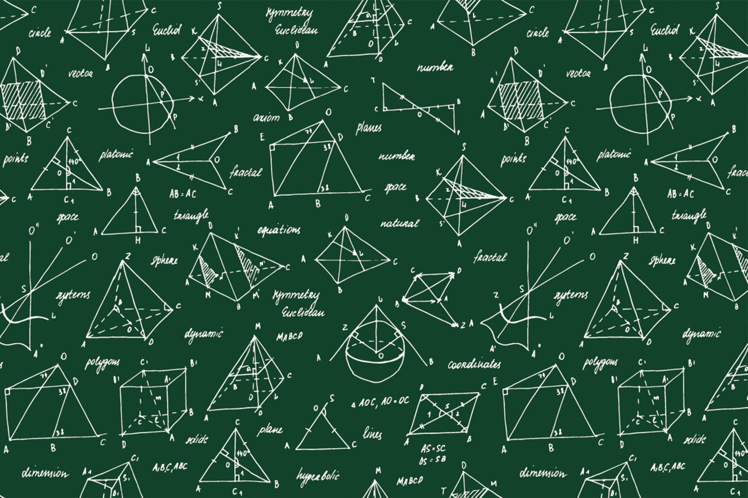 Lavagna Geometrica Ritorno A Scuola Sfondo BRP7-38