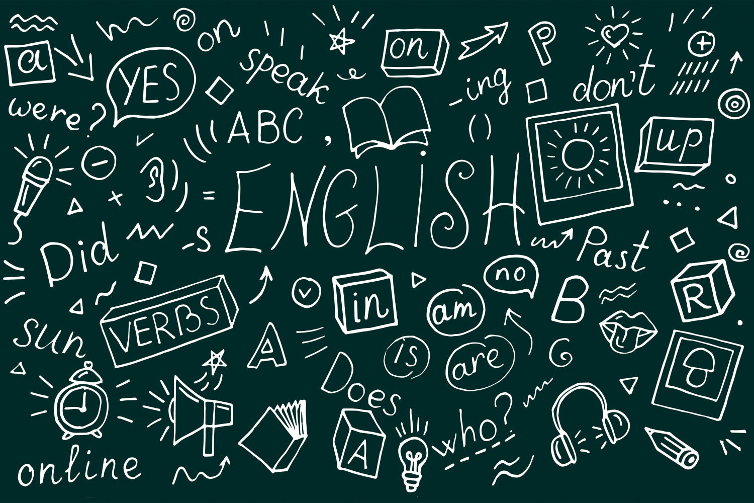 Sfondo Fotografico Per Il Ritorno A Scuola Della Lezione Di Inglese BRP7-14