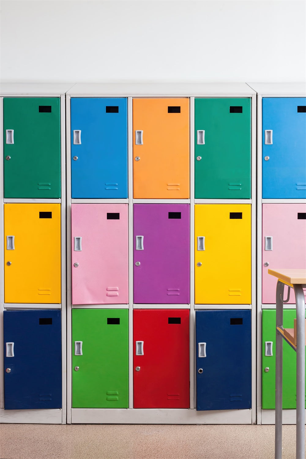 Sfondo Da Muro Per Armadietti Colorati Ritorno A Scuola BRP7-33