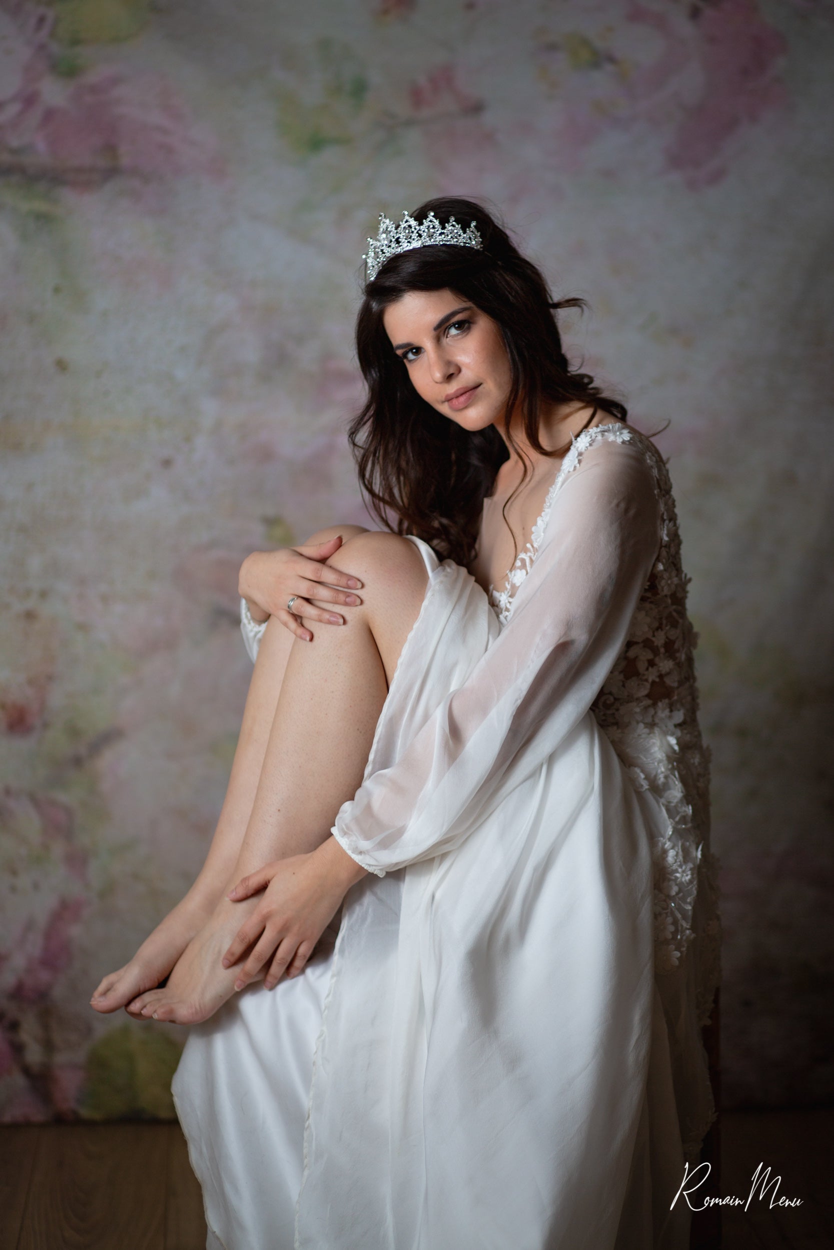 Sfondo Astratto Per Studio Fotografico Con Fiori Vintage GC-166