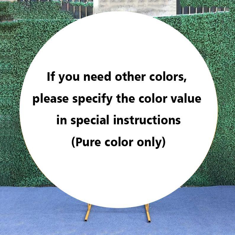 Sfondo In Tessuto Tondo Personalizzato In Tinta Unita Per Il Servizio Fotografico