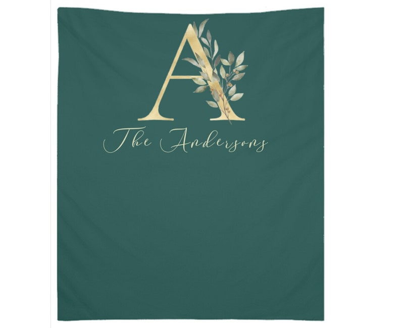 Emerald Green Wedding Backdrop Custom Photography Banner