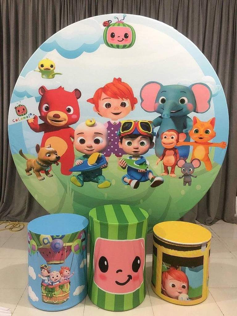 Sfondo Fotografico Rotondo Personalizzato Compleanno Matrimonio Baby Shower Cerchio Sfondo TR-99