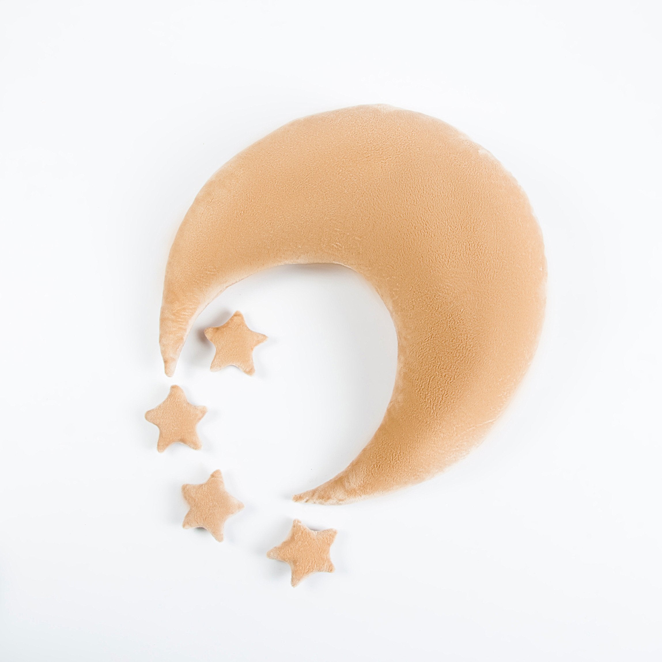 Set Di Cuscini In Peluche Con Stella Di Luna Crescente 1+4 Pezzi Fondale Per Fotografia Per Neonato