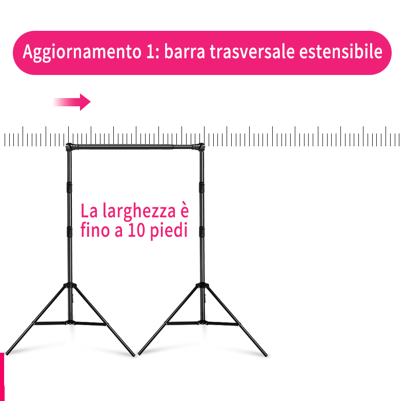 Kit Supporto Per Fondale Kit Supporto Per Sistema Di Supporto Per Fondale Regolabile PR2