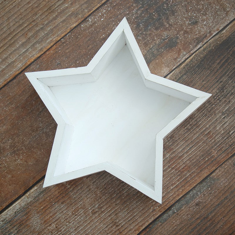 Dbackdrop Puntelli Per Fotografia Neonato A Forma Di Stella In Legno SYPJ3 (Marrone Giallo Bianco)