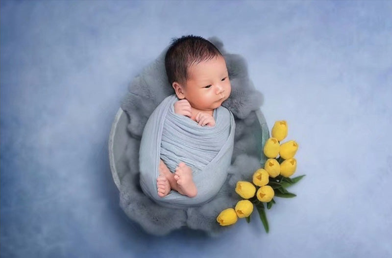 Coperta In Pelliccia Sintetica Per Fotografia Neonatale TM