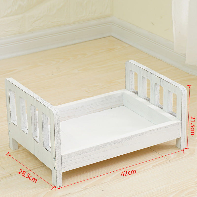 Dbackdrop Puntelli Fotografici Per Letto In Legno Vintage Per Neonati SYPJ6
