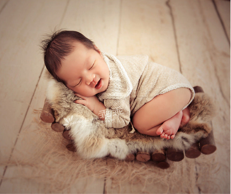 Coperta In Pelliccia Sintetica Per Fotografia Neonatale TM